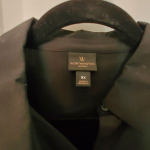 Worthington Black cotton blouse